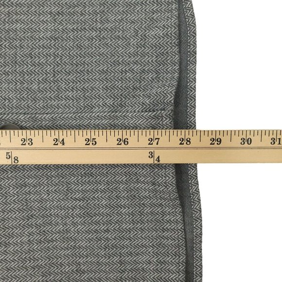 Jones New York Signature Button Front Jacket S Shacket Flap Pockets Gray Combo - Picture 6 of 15
